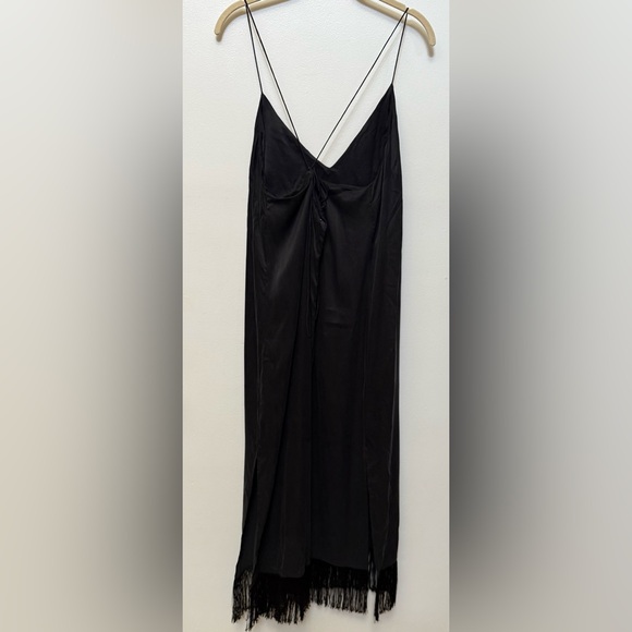 Lunya Washable Silk Fringe Slip Dress - Picture 4 of 5